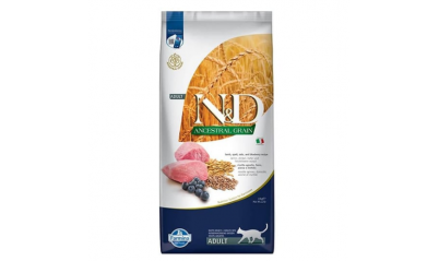ND Düşük Tahıllı Kuzu Etli ve Yaban Mersinli Yetişkin Kedi Maması 10 Kg
