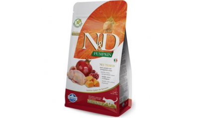 ND Pumpkin Bıldırcın Nar ve Balkabaklı Kısırlaştırılmış Kedi Maması 1.5 Kg