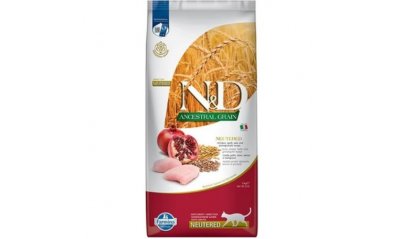 ND Düşük Tahıllı Tavuklu ve Narlı Kısırlaştırılmış Kedi Maması 10 Kg