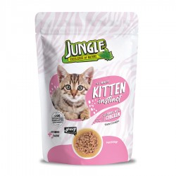 Jungle Pouch Junior Tavuklu Yaş Yavru Kedi Maması 100 Gr