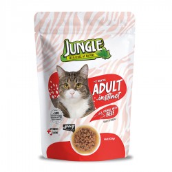 Jungle Pouch Adult Biftekli Yaş Yetişkin Kedi Maması 100 Gr